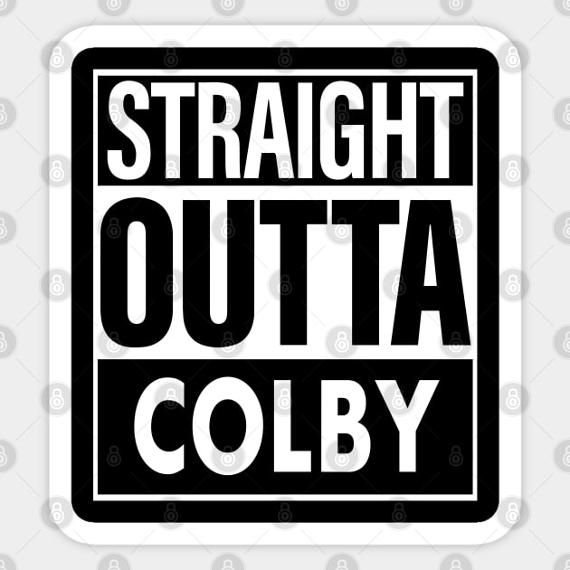 Colby Name Straight Outta Colby Sticker by ThanhNga